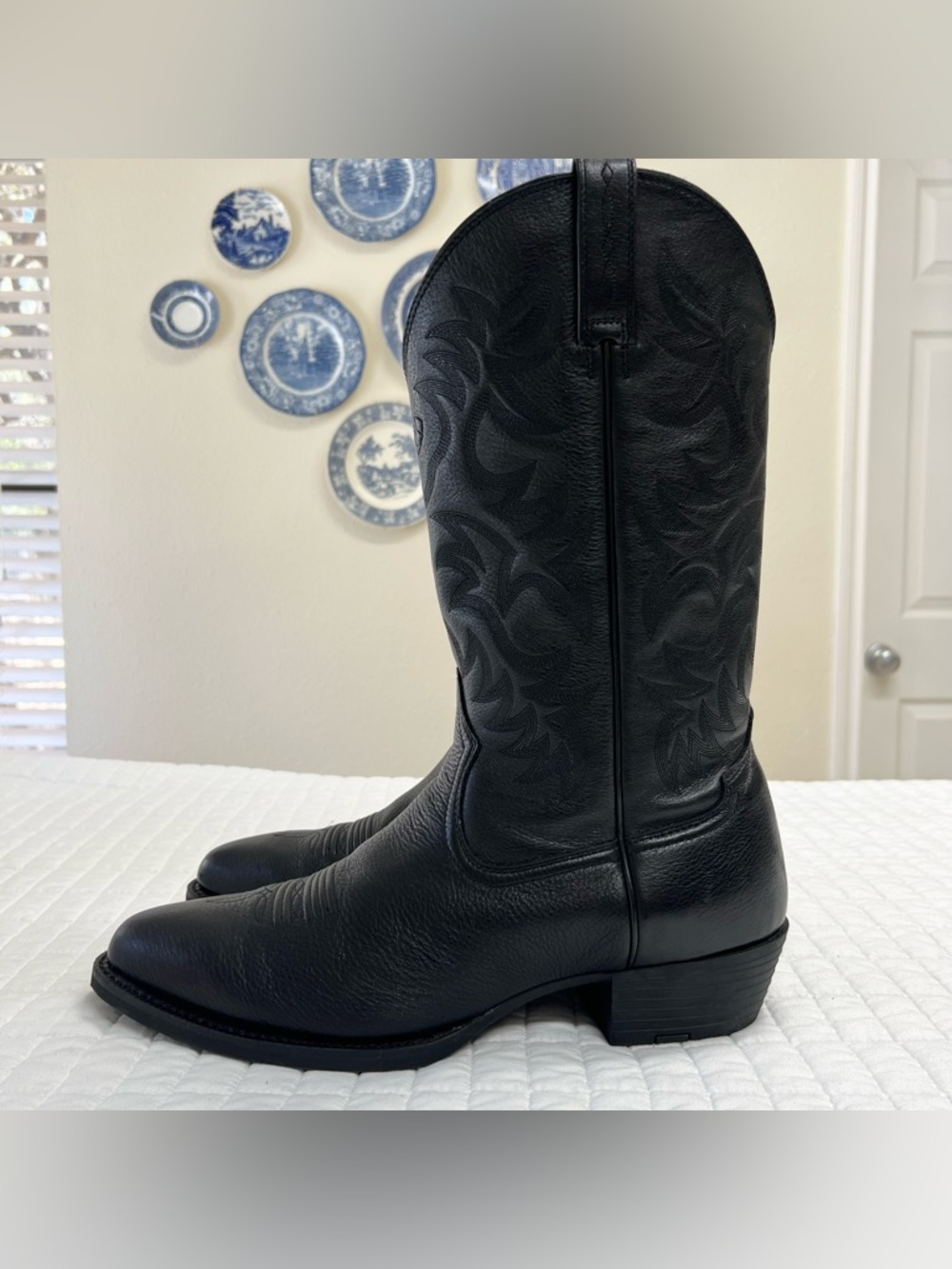 ARIAT MENS HERITAGE DEERTAN WESTERN PERFORMANCE BOOTS LEATHER COWBOY SIZE 14 - Picture 6 of 11